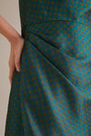 Geometric Tie Jacquard Sinclair Dress