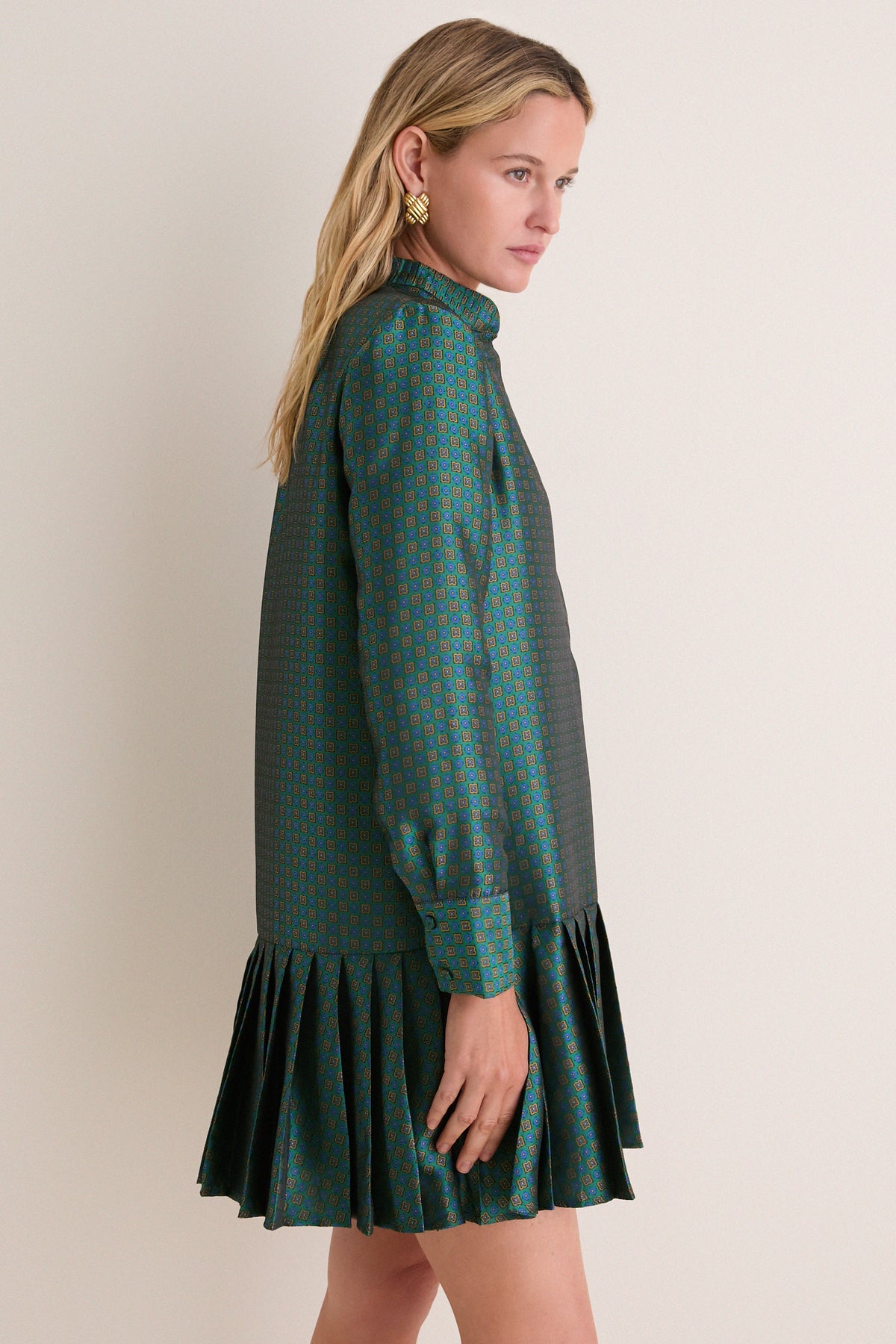 Geometric Tie Jacquard Tate Dress