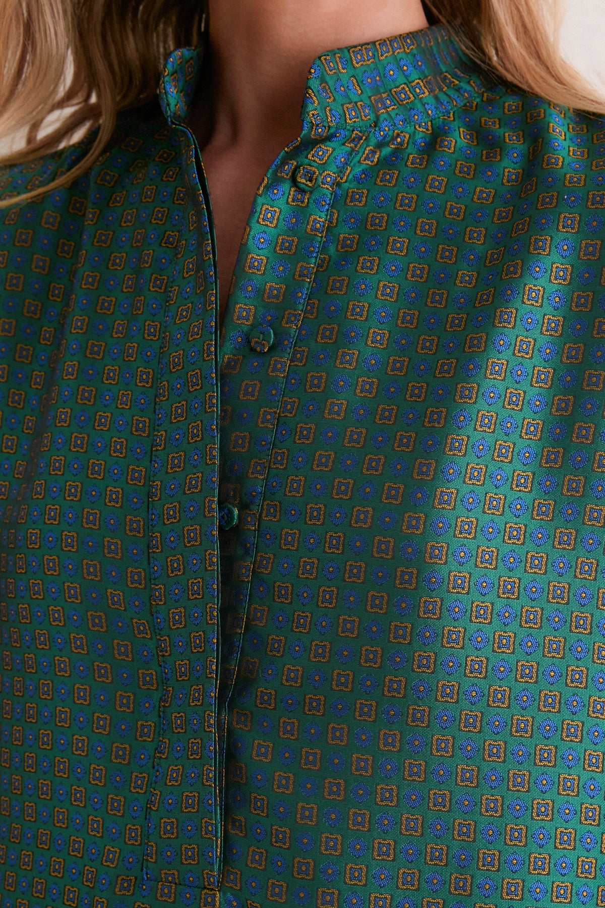 Geometric Tie Jacquard Tate Dress