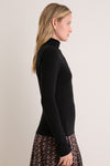 Black Modal Cashmere Turtleneck