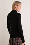 Black Modal Cashmere Turtleneck