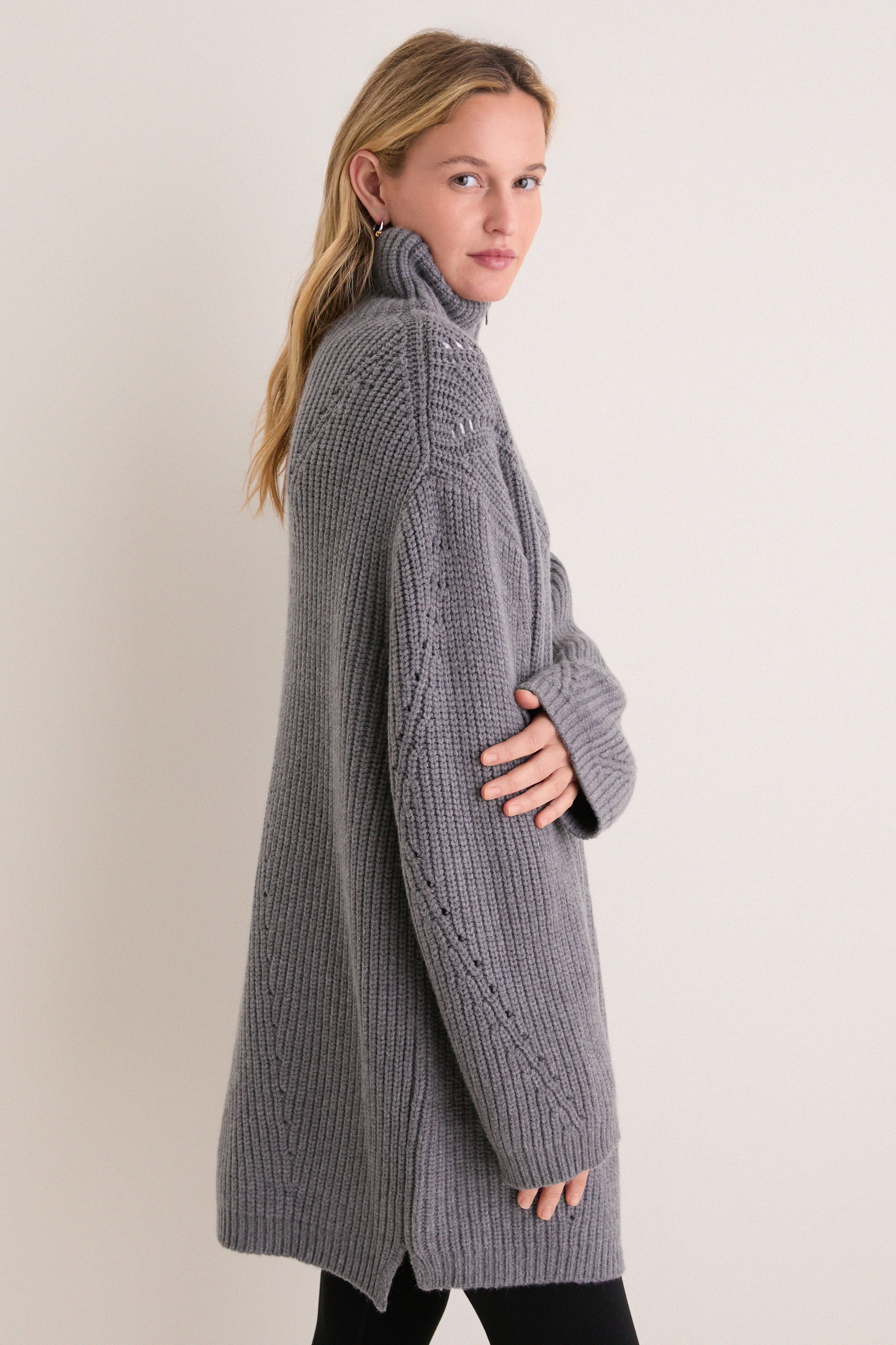 Charcoal Chunky Knit Luke Sweater