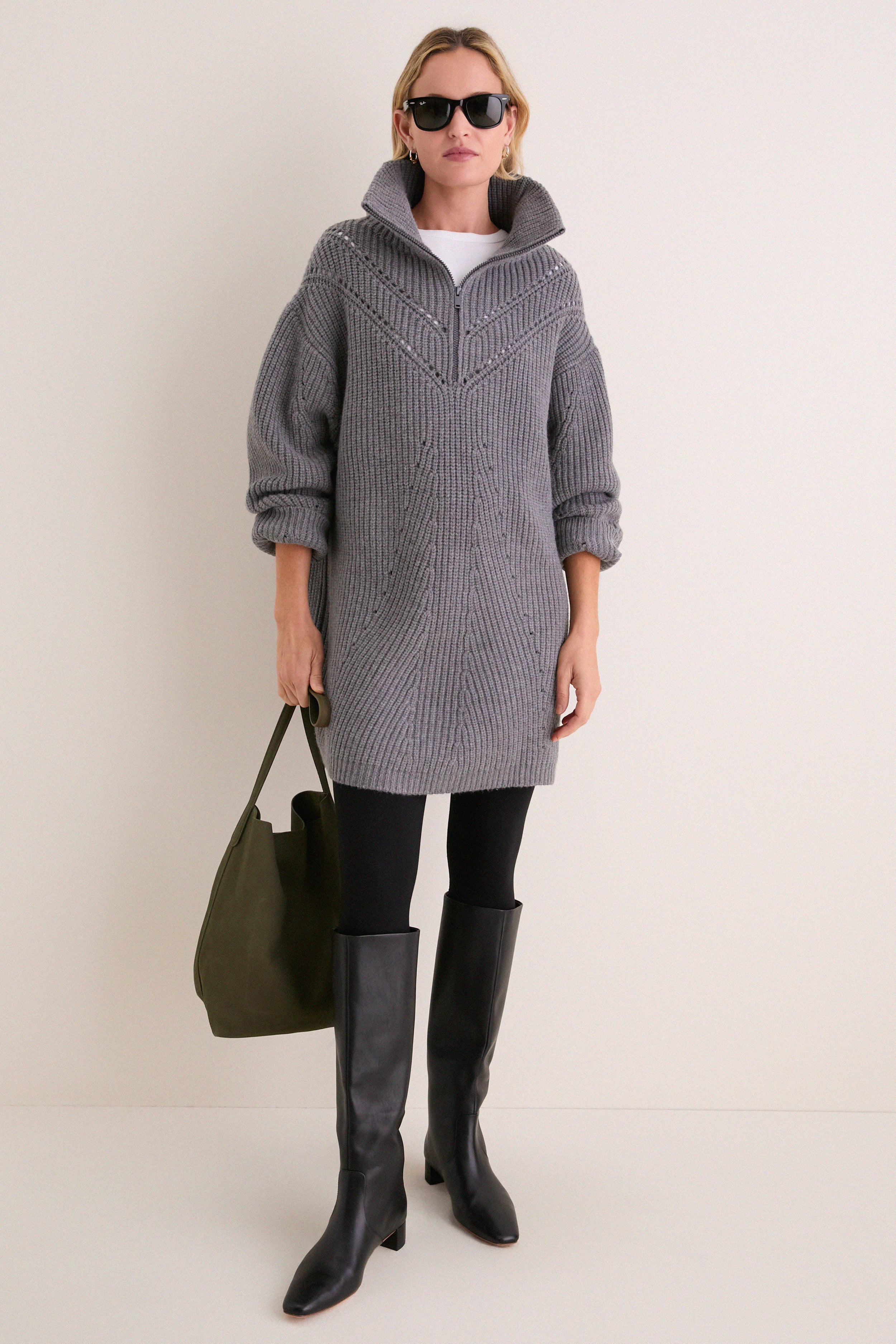 Charcoal Chunky Knit Luke Sweater