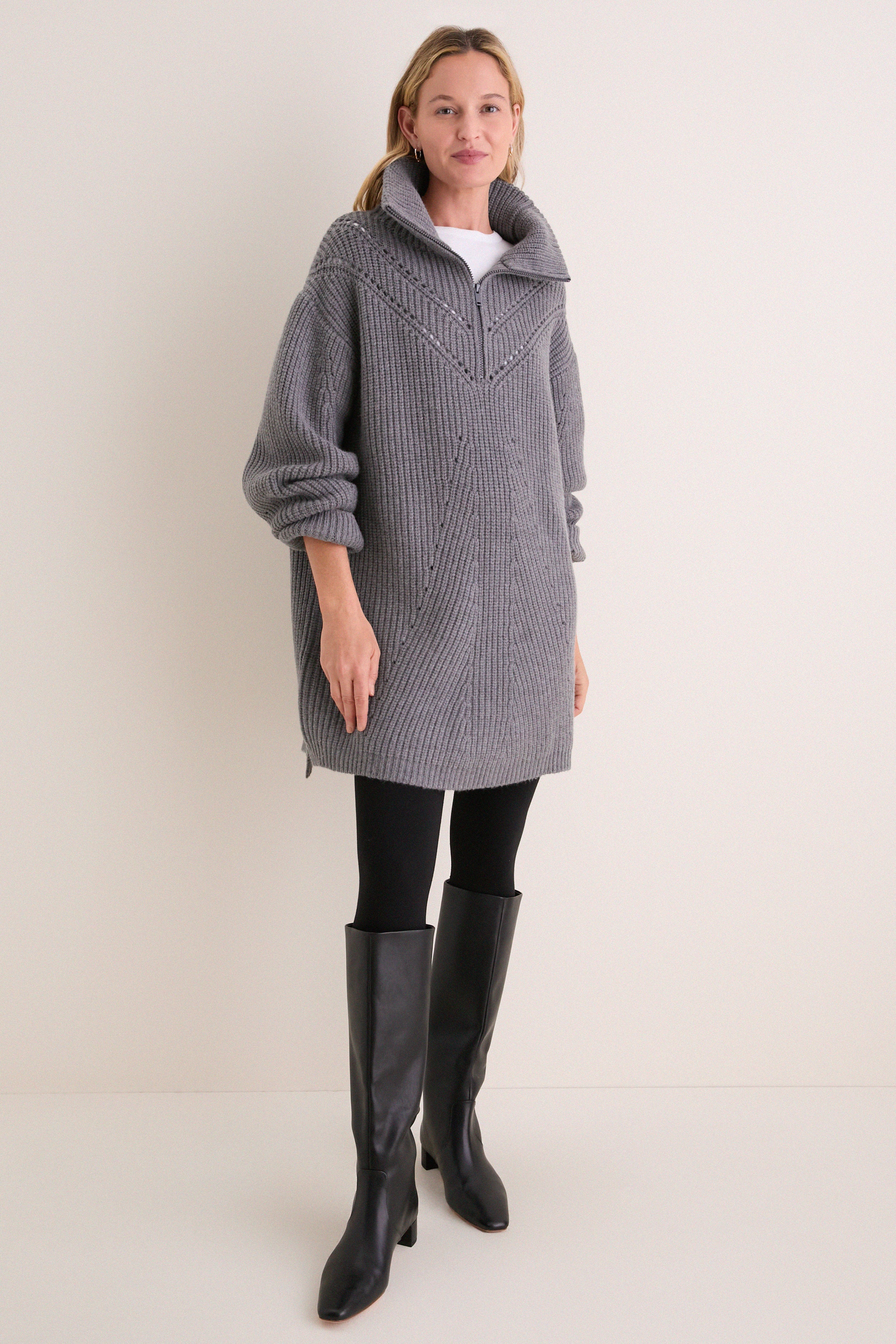 Charcoal Chunky Knit Luke Sweater | Tuckernuck