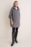 Charcoal Chunky Knit Luke Sweater
