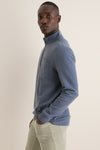 Navy Waffle Stretch Quarter Zip