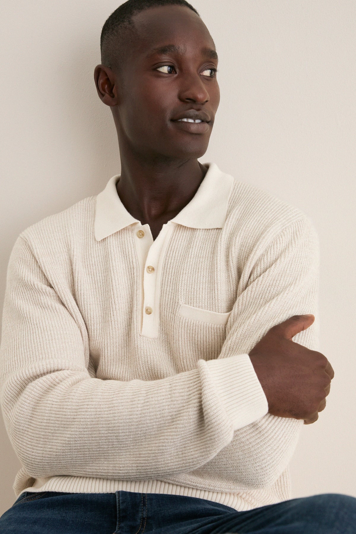 Oat Bungalow Sweater Polo