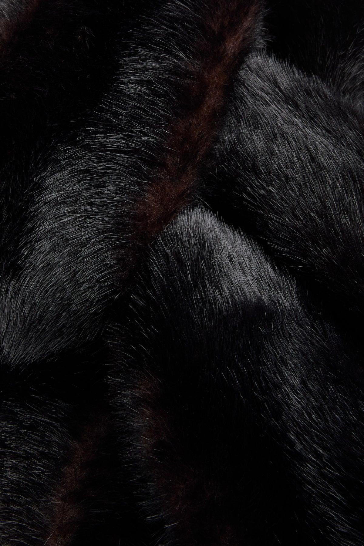 Dark Brown Faux Fur Scarf