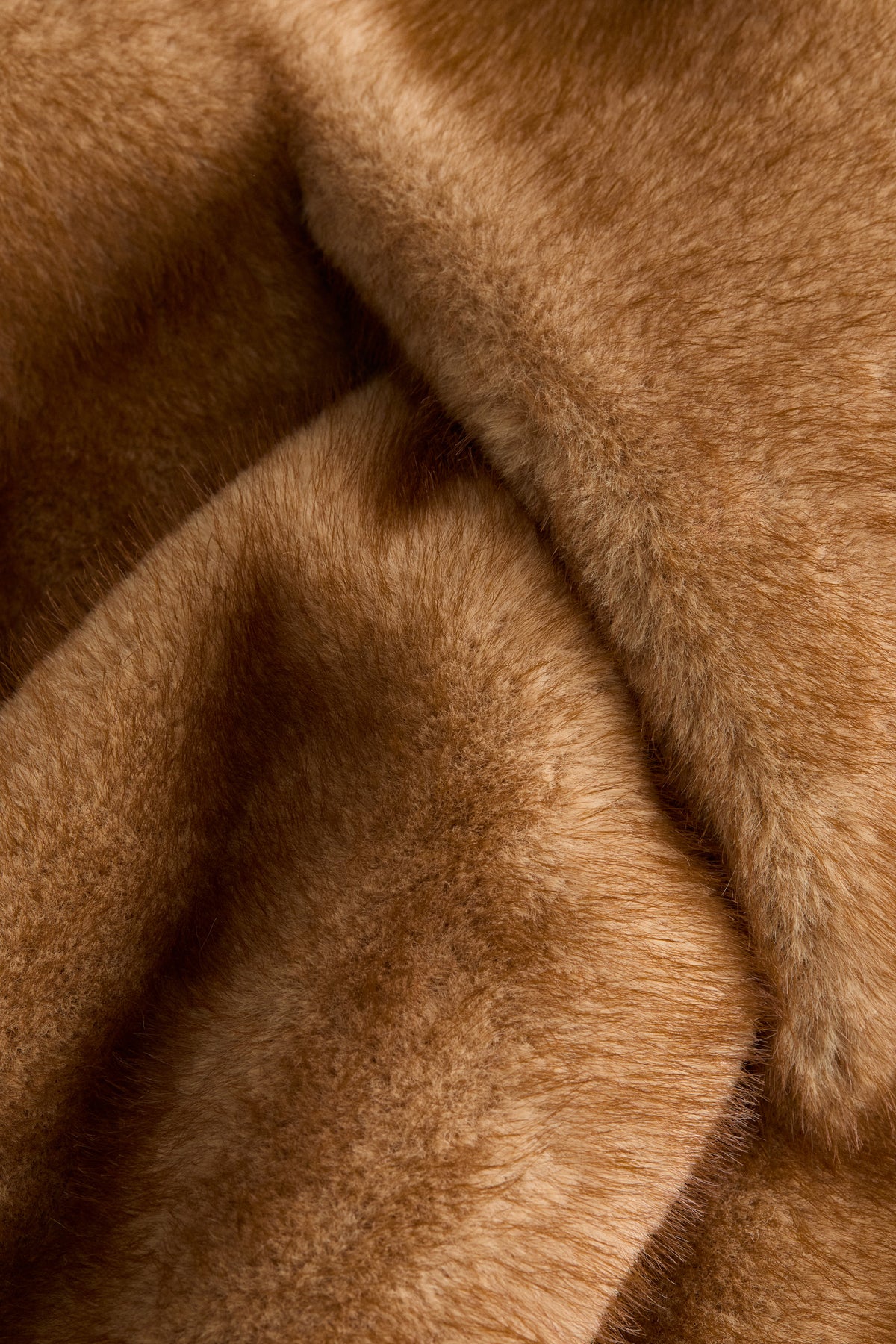 Tan Faux Fur Scarf