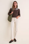 Chocolate Fair Isle Cashmere Moritz Cardigan