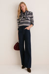 Chalet Fair Isle Cashmere Puff Sleeve Macy Crewneck Sweater