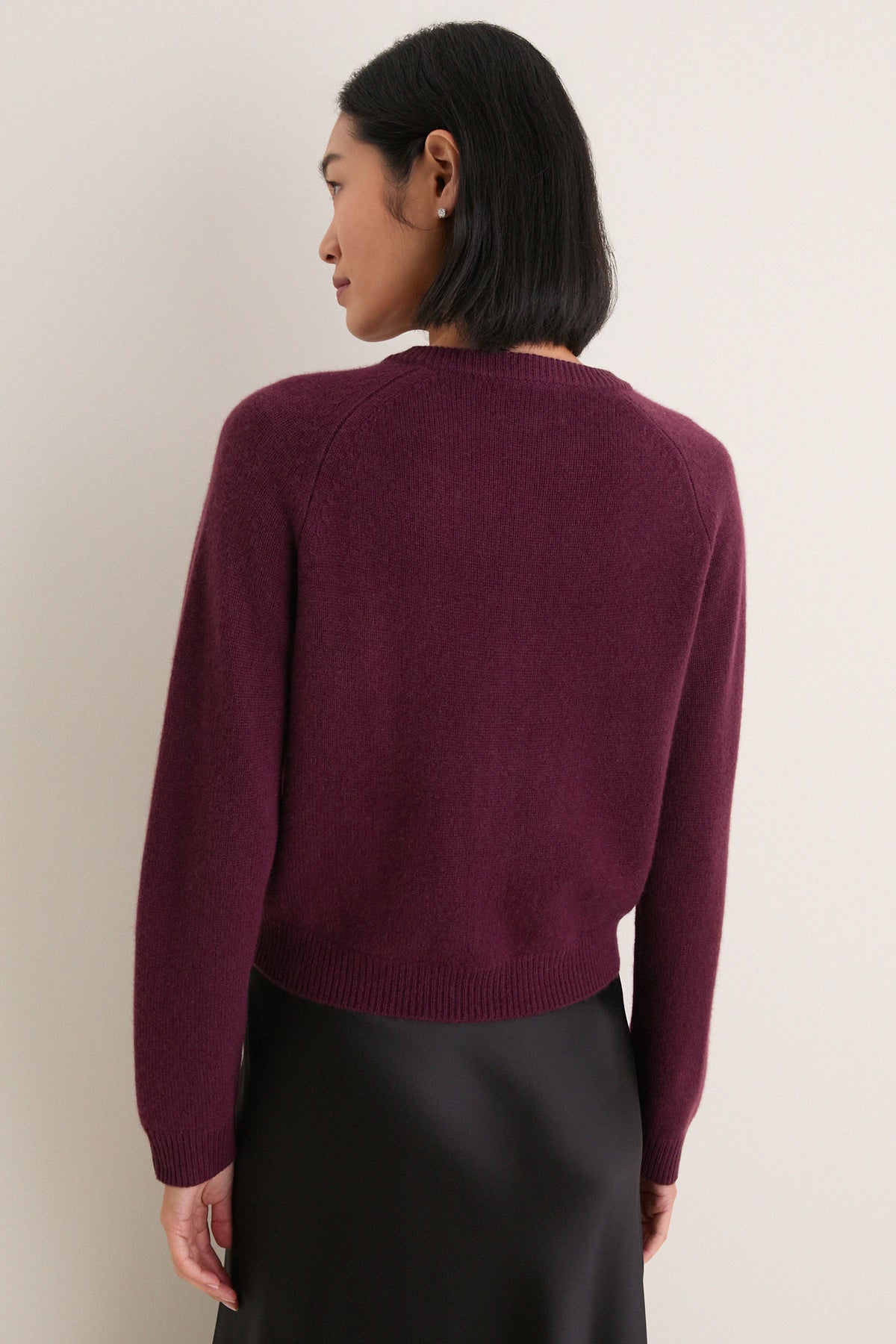 Winetasting Cashmere Embellished Button Lillian Cardigan