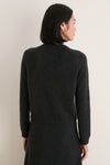Charcoal Cashmere Embellished Button Lillian Cardigan