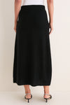 Black Cashmere Maeve Midi Skirt