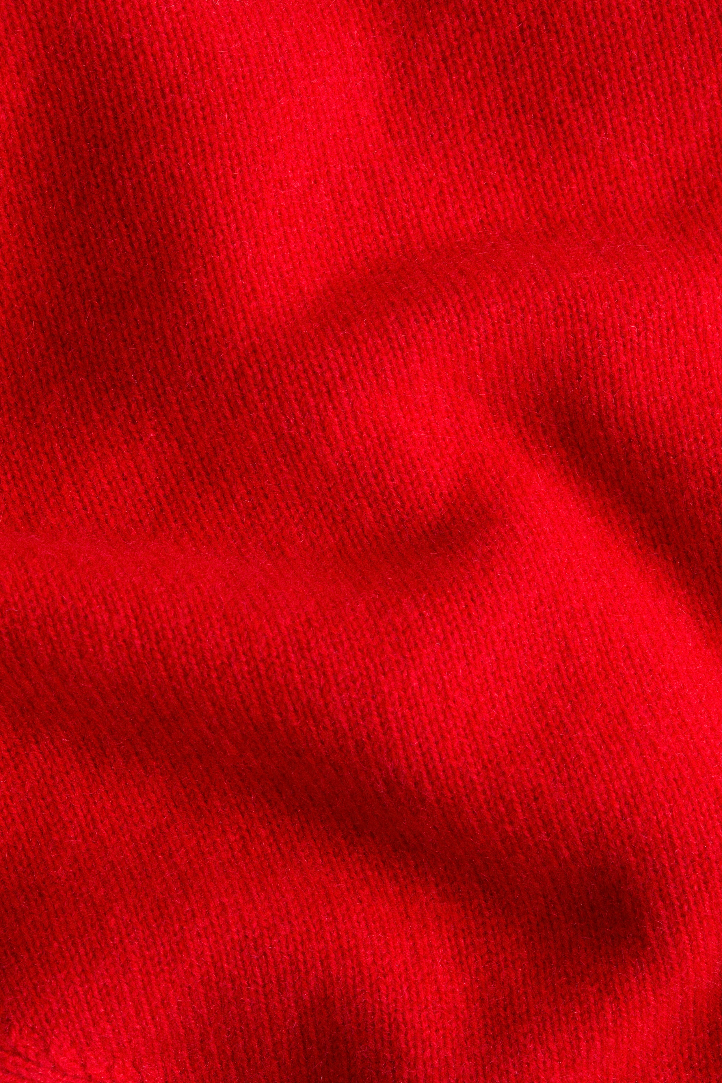 Apple Red Cashmere Triangle Scarf