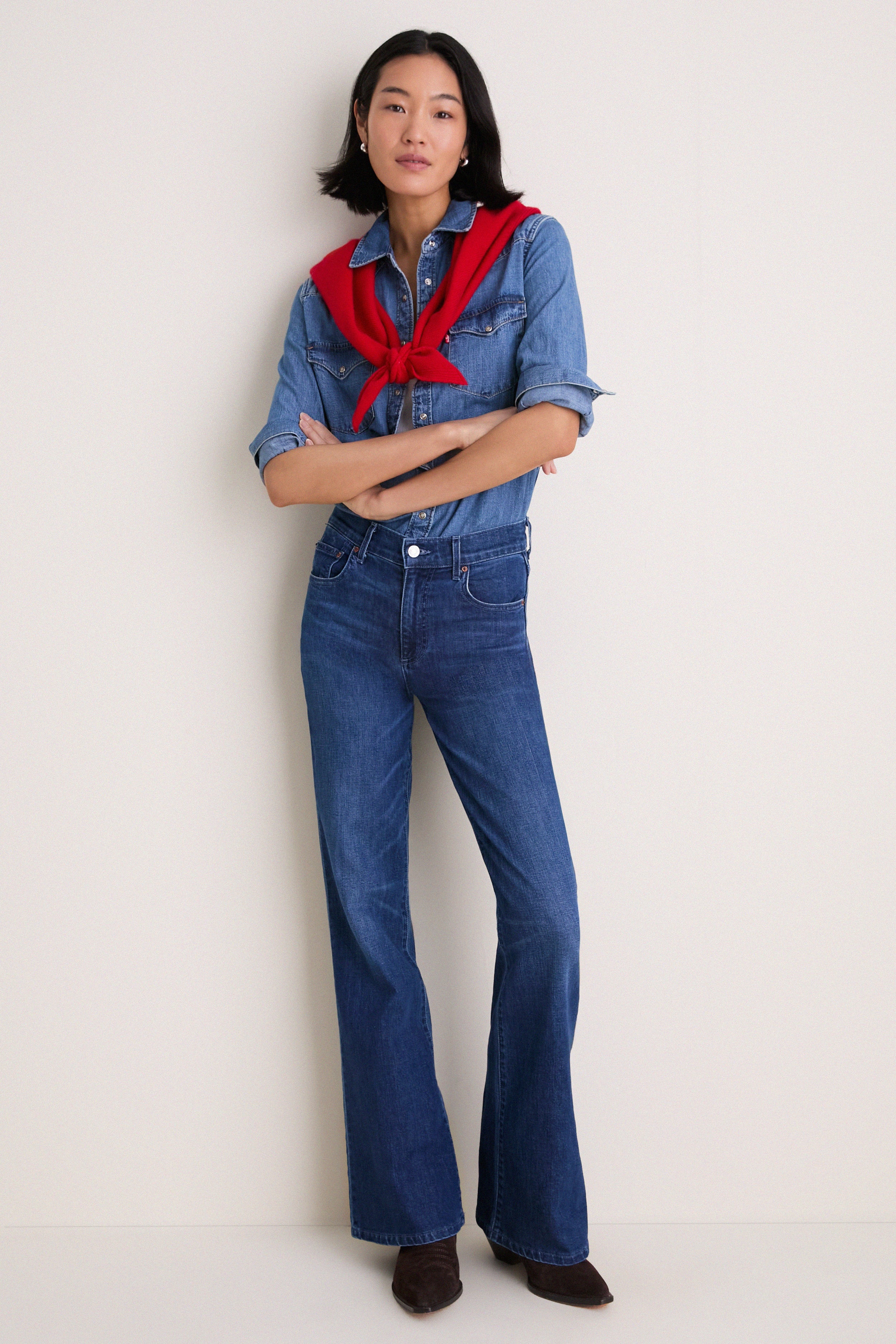 Apple Red Cashmere Triangle Scarf