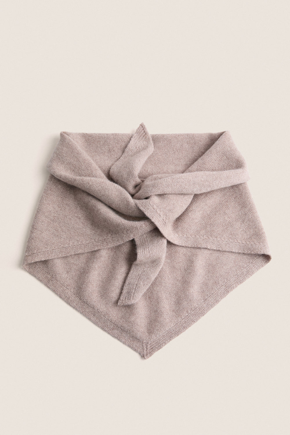 Wheat Cashmere Triangle Scarf