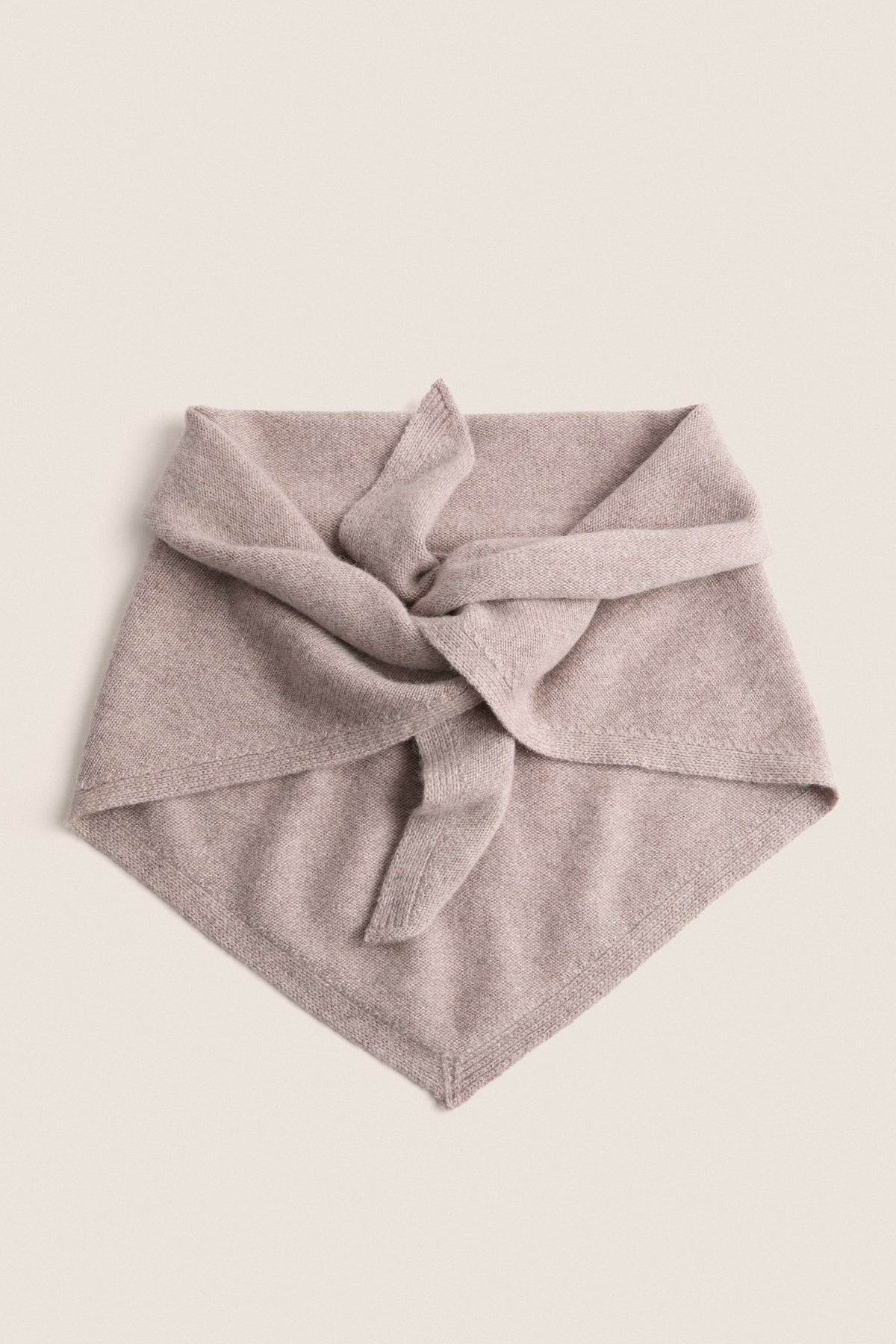 Wheat Cashmere Triangle Scarf