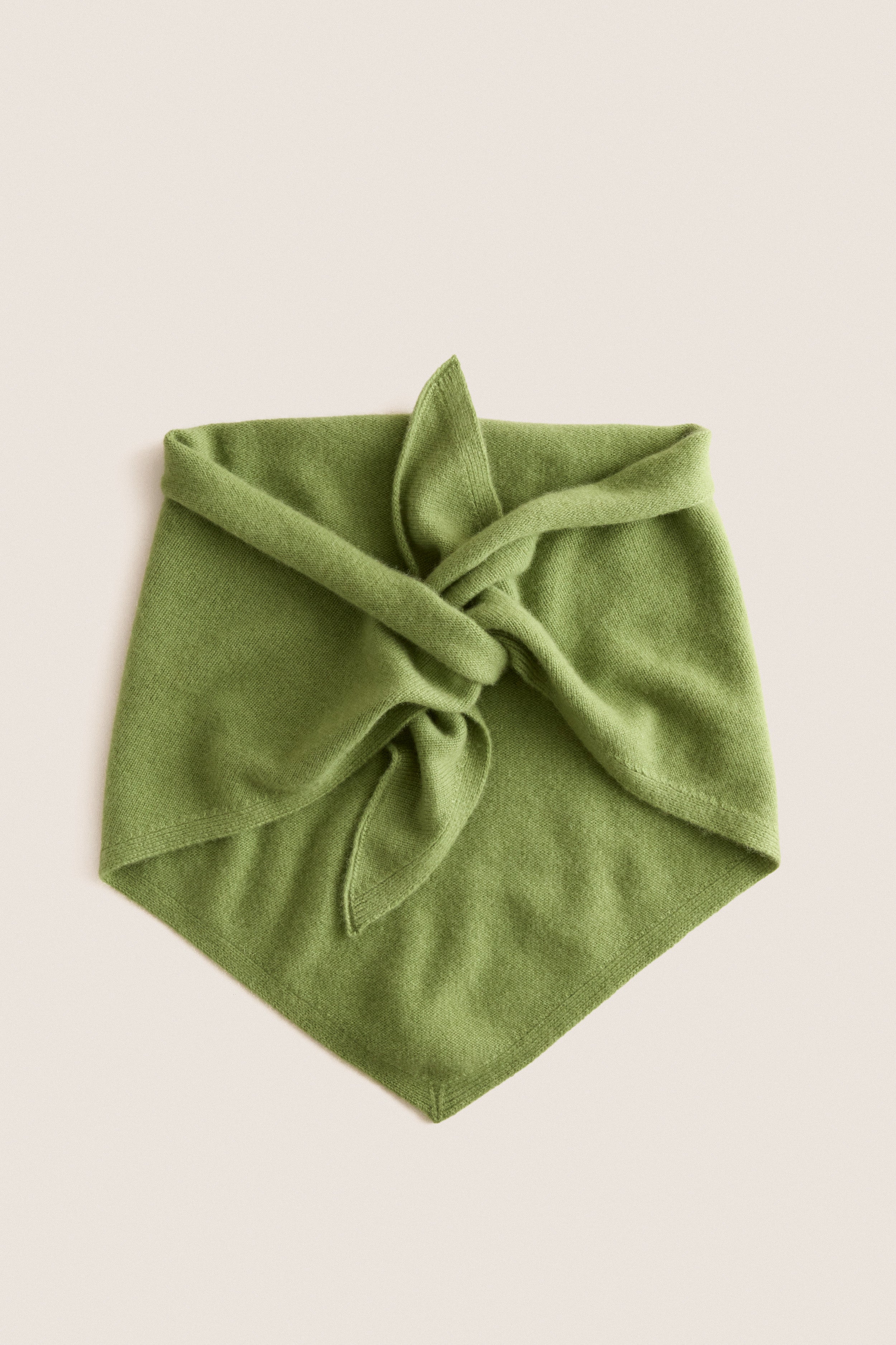 Peridot Cashmere Triangle Scarf