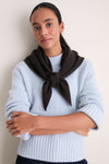 Espresso Cashmere Triangle Scarf