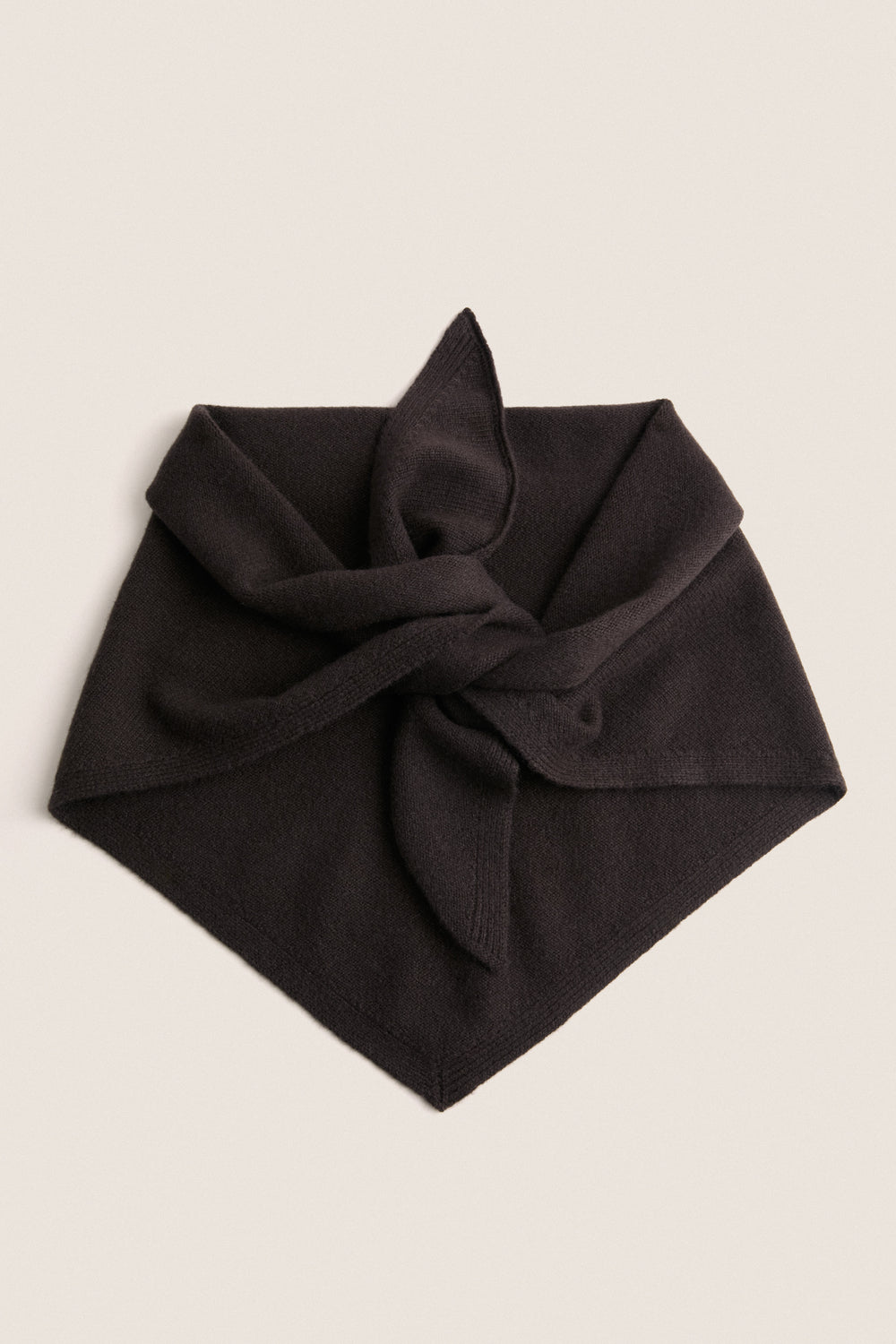 Espresso Cashmere Triangle Scarf