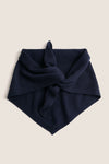 Navy Cashmere Triangle Scarf