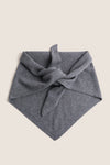 Shadow Gray Cashmere Triangle Scarf