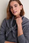 Shadow Gray Cashmere Triangle Scarf