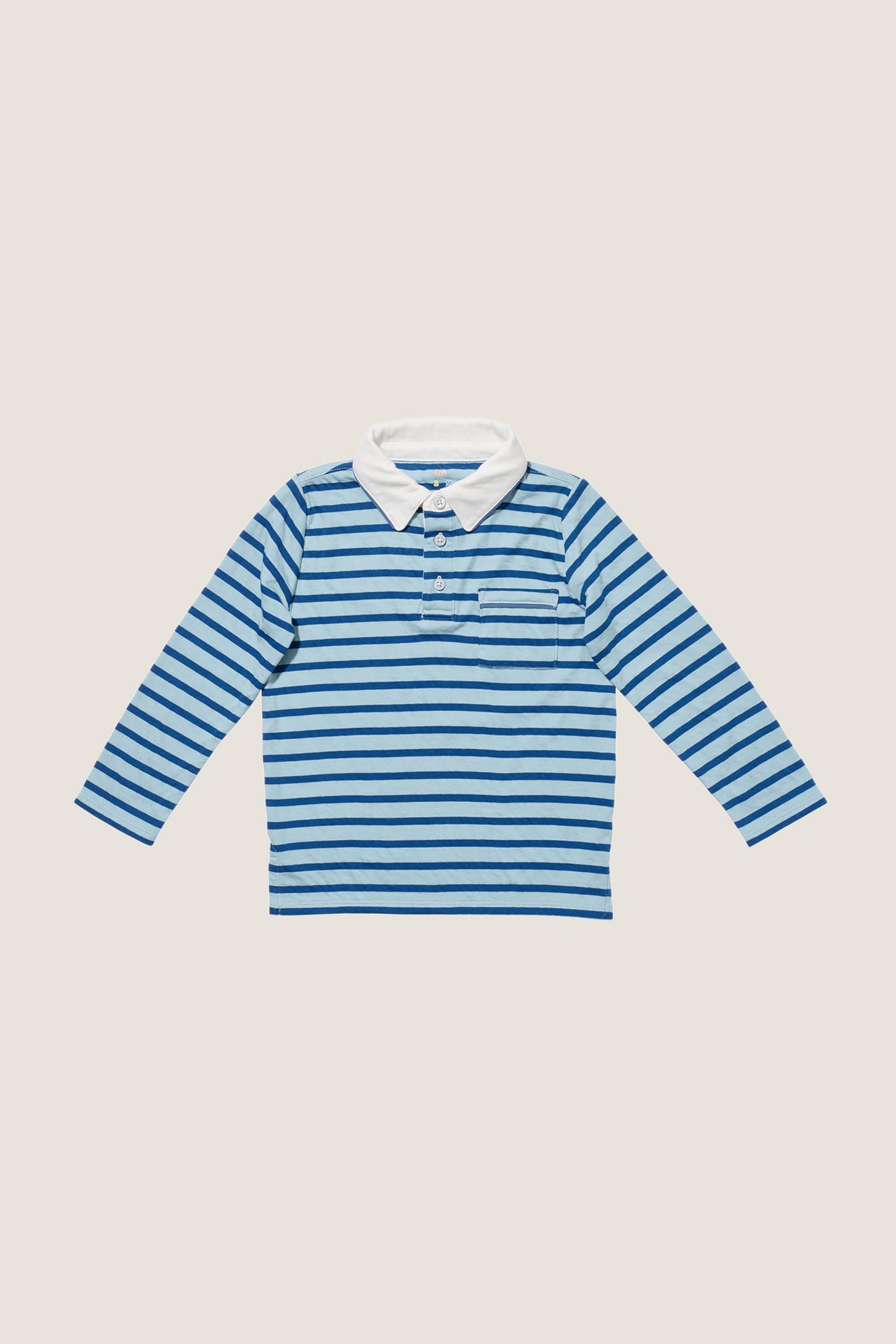 Sky Blue Stripe Parker Polo