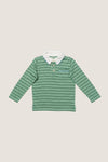 Sage Fine Stripe Stripe Parker Polo