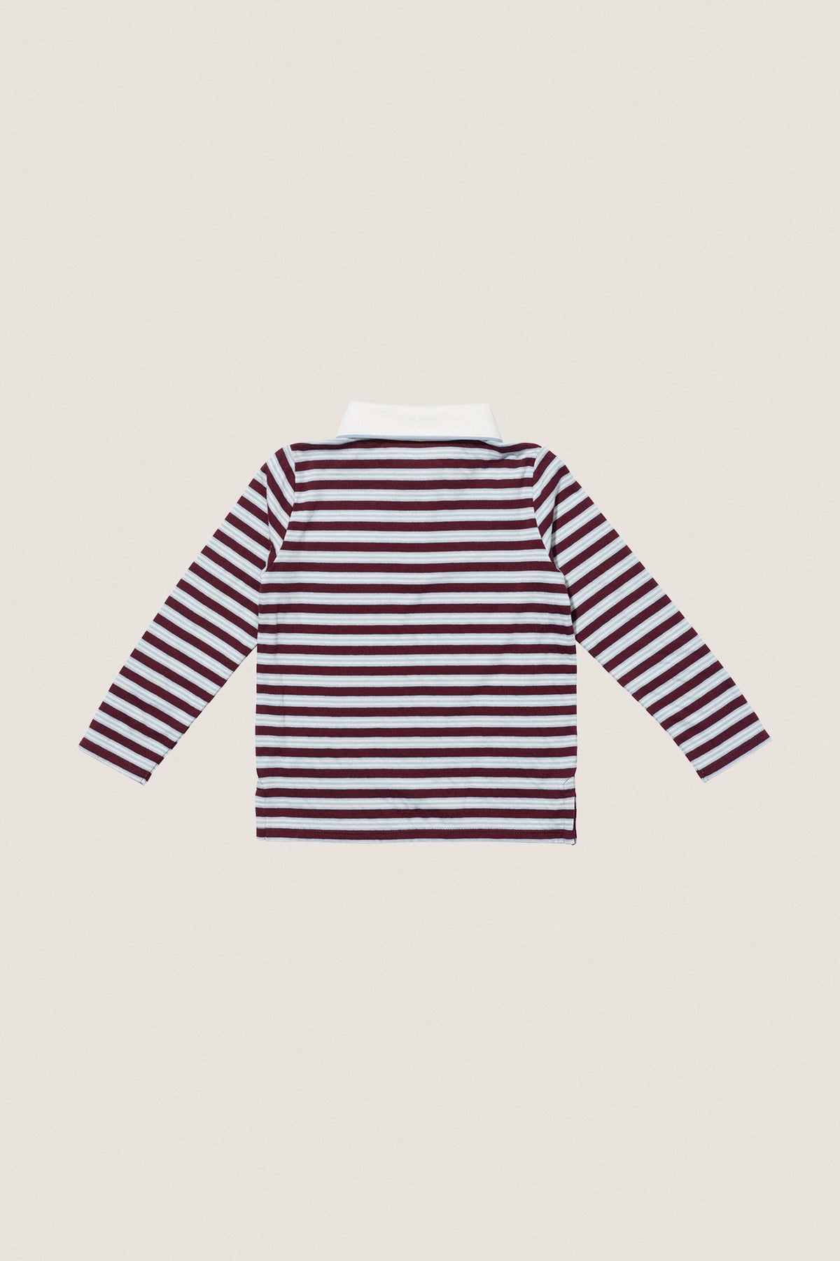 Burgundy Triple Stripe Parker Polo