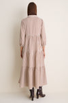 Brown Gingham Cotton Mabel Maxi Dress