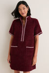 Wine Tweed Ophelia Dress