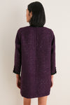 Purple Coco Tweed Bow Dress
