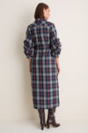 Navy Multi Plaid Alessia Maxi Dress