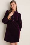 Plum Velvet Samantha Dress
