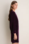Plum Velvet Samantha Dress