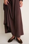 Espresso Jersey Long Sleeve Agnes Dress