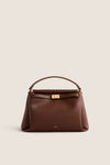 Reddish Brown Carmen Top Handle Bag