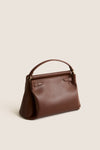 Reddish Brown Carmen Top Handle Bag