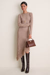 Reddish Brown Carmen Top Handle Bag