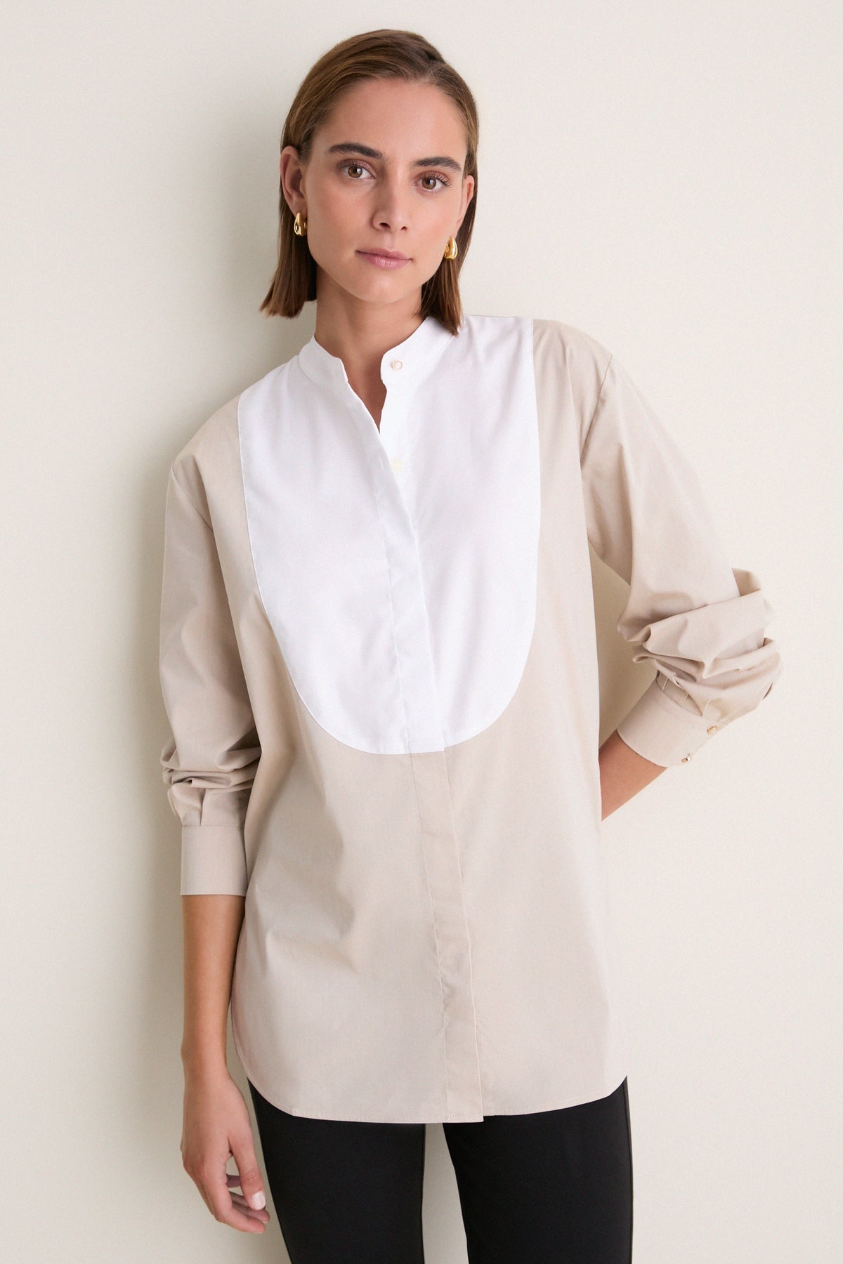 Taupe Tuxedo Buchanan Button Down