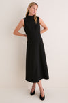 Black Mock Neck Lockwood Dress