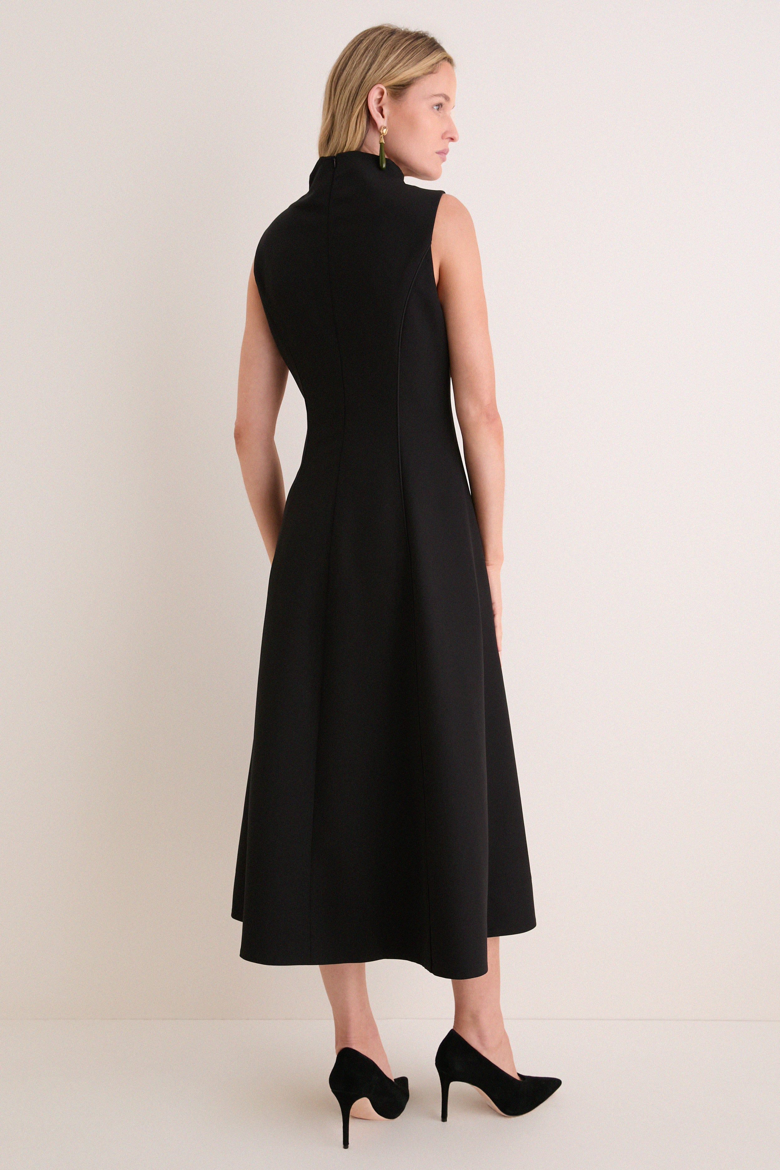Black Mock Neck Lockwood Dress