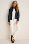 Denim Cropped Newbury Shirt Jacket