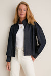 Denim Cropped Newbury Shirt Jacket