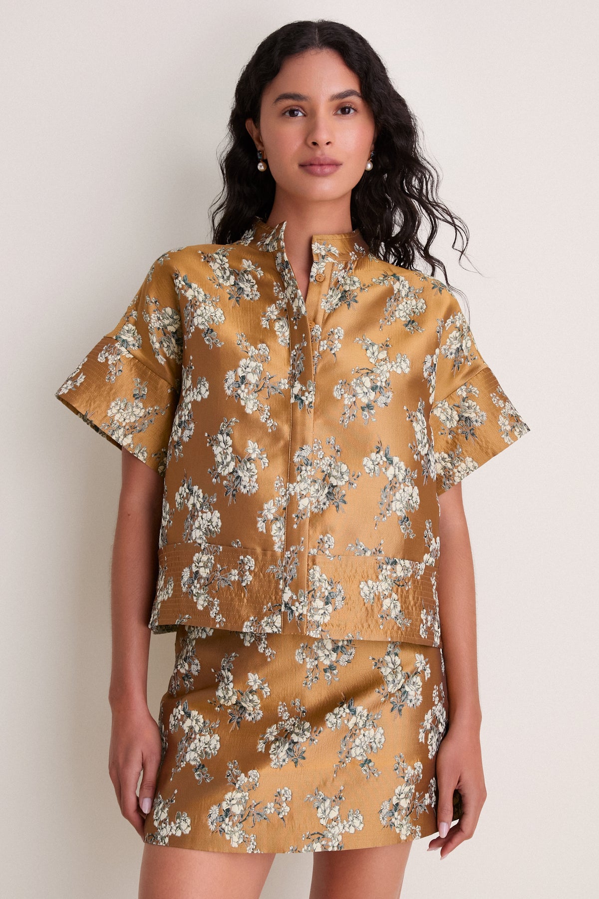 Gilded Blossom Jacquard Sofia Stitch Shirt