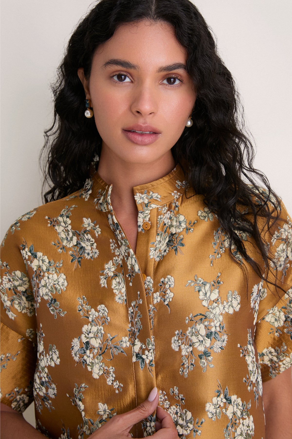 Gilded Blossom Jacquard Sofia Stitch Shirt