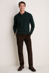 Black Pine Merino Sweater Polo