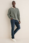 Balsam Green Sueded Rugby Polo